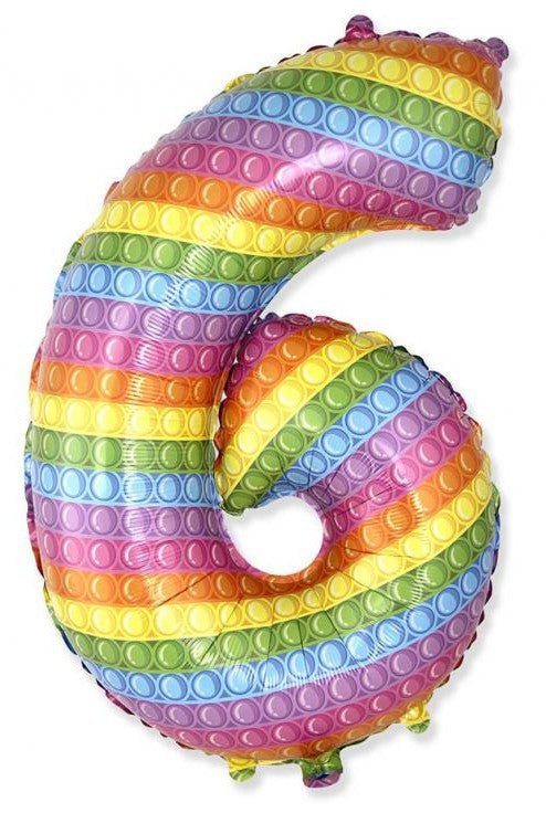 Folijas balons "Cipars uznirst" 69 cm (WP)