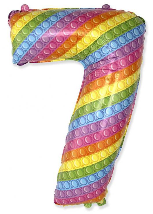 Folijas balons "Cipars uznirst" 69 cm (WP)