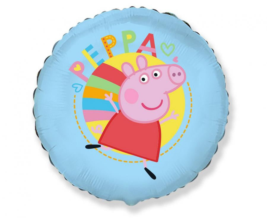 Peppa Pig zils folijas balons 48 cm (WP)