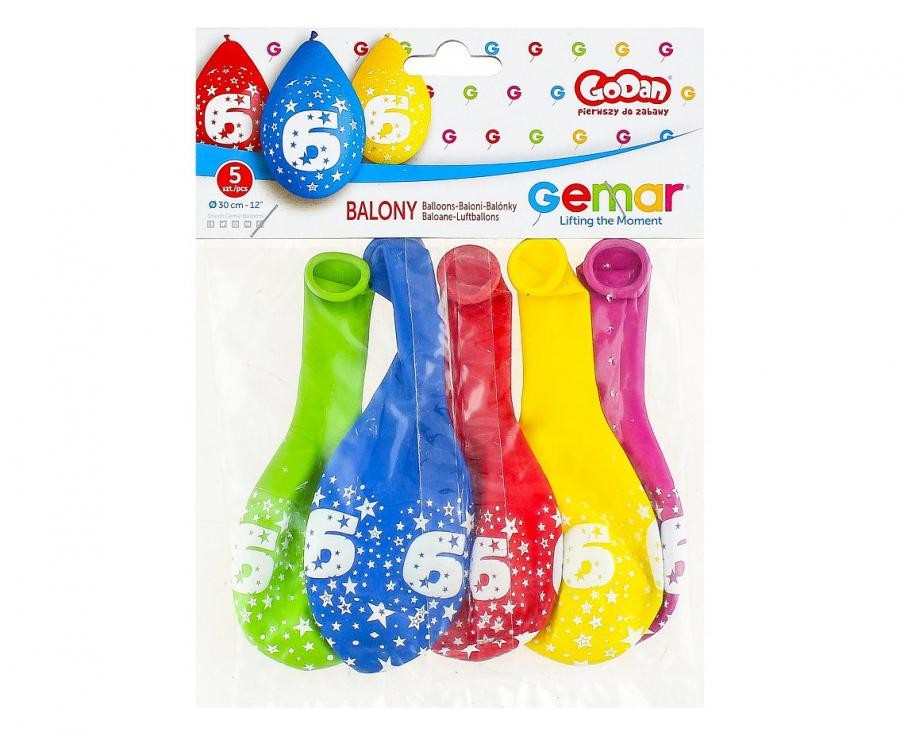 Daudz laimes dzimšanas dienā zvaigzne Daudz laimes dzimšanas dienā 6 piekaramie baloni, 5 daļu komplekts, 12 collas (30 cm)
