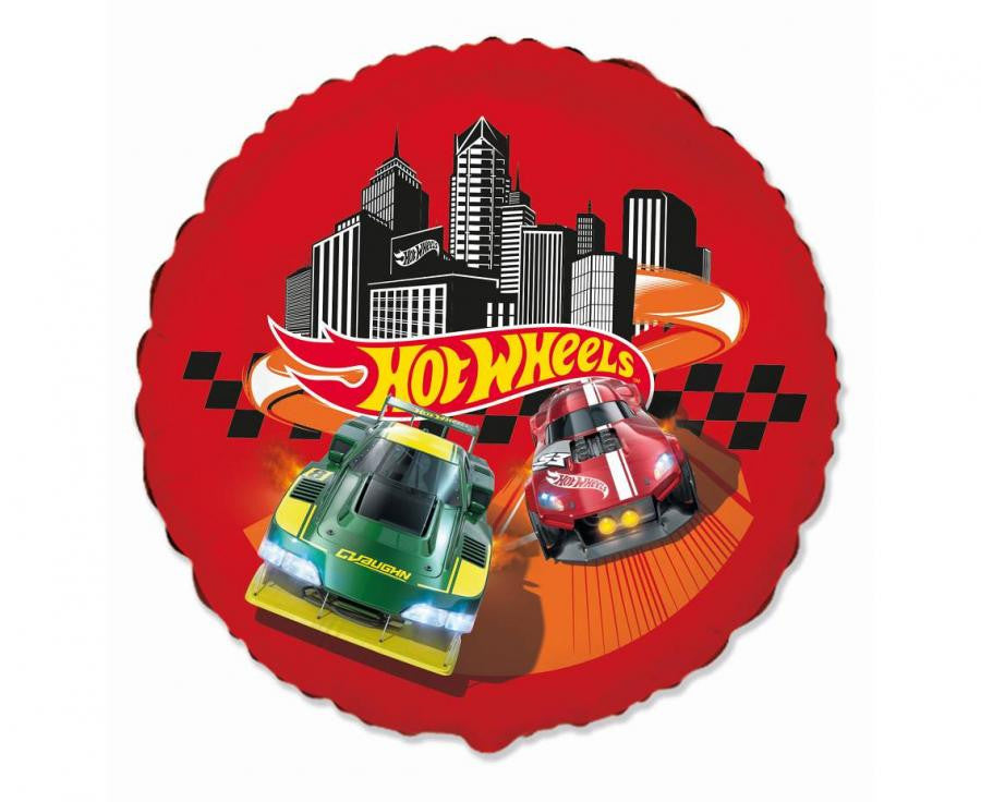 Hot Wheels sarkans folijas balons 46 cm (WP)