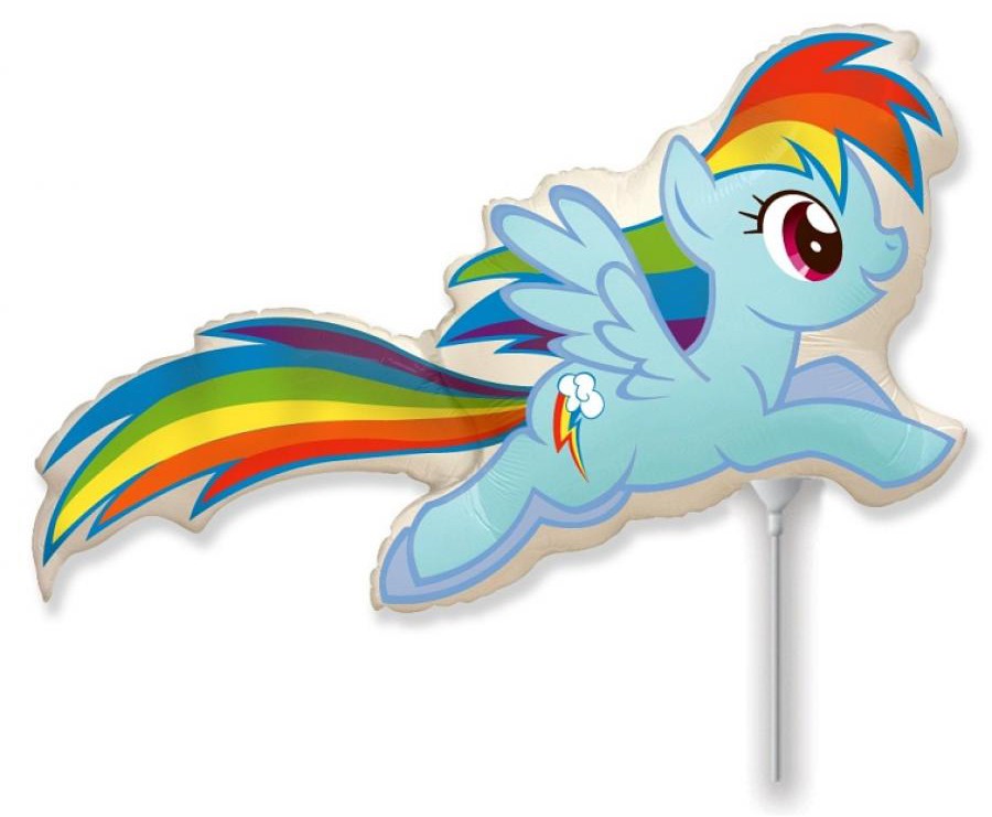 My Little Pony varavīksnes folijas balons 36 cm (WP)