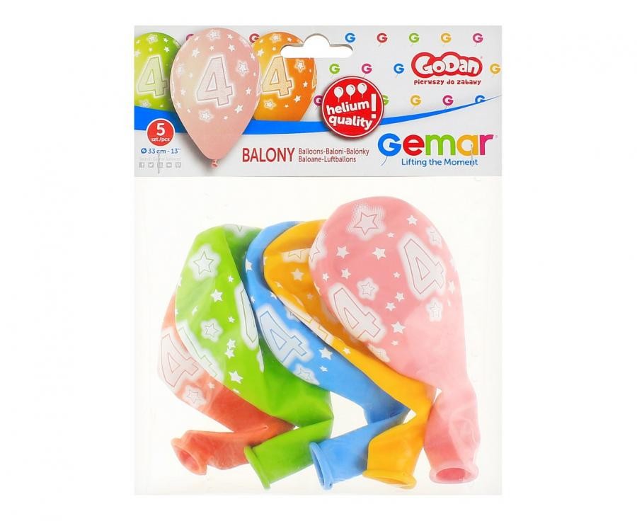 Daudz laimes dzimšanas dienā Zvaigzne Daudz laimes dzimšanas dienā 4 baloni, 5 gab. 13 collas (33 cm)