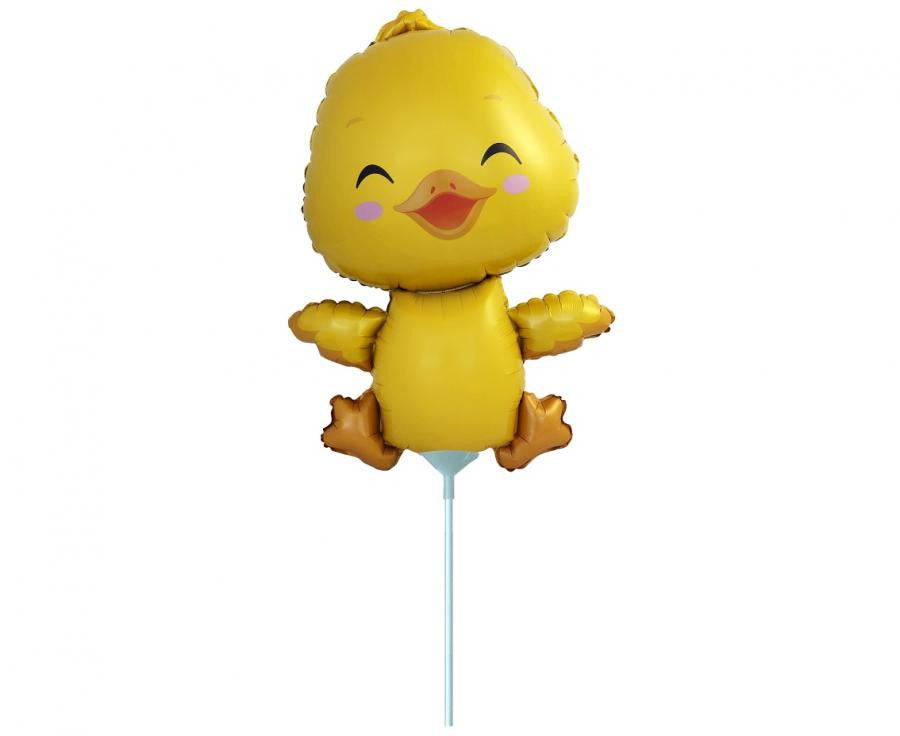 Folijas balons "Dzīvnieki" ar dzeltenu pīli, 36 cm (WP)