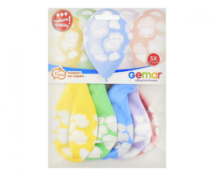 Mazuļu mākoņi, baloni 5 gab. 13 collas (33 cm)