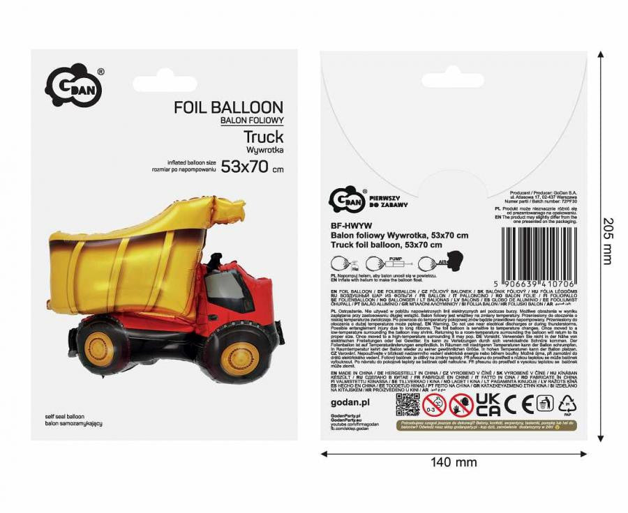 Folijas balons "Transportlīdzeklis" 70 cm