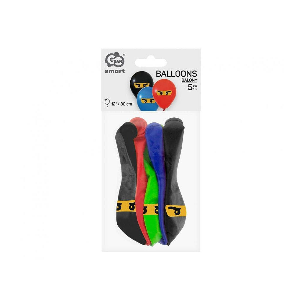 Nindzja Nindzja balons, 5 gab. 12 collas (30 cm)