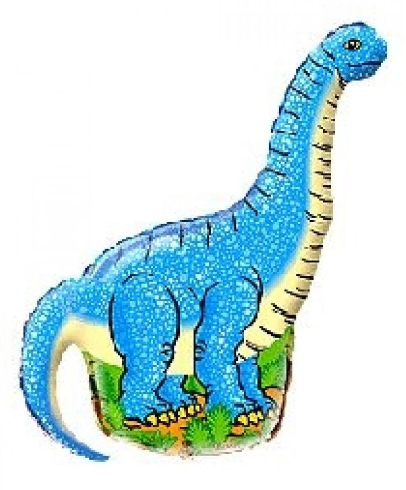 Folijas balons "Dinozaurs" zils, 36 cm (WP)