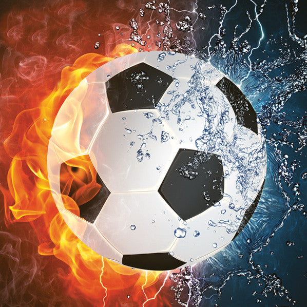 Salvetes "Futbols" "Uguns un ūdens" 20 gab. 33x33 cm