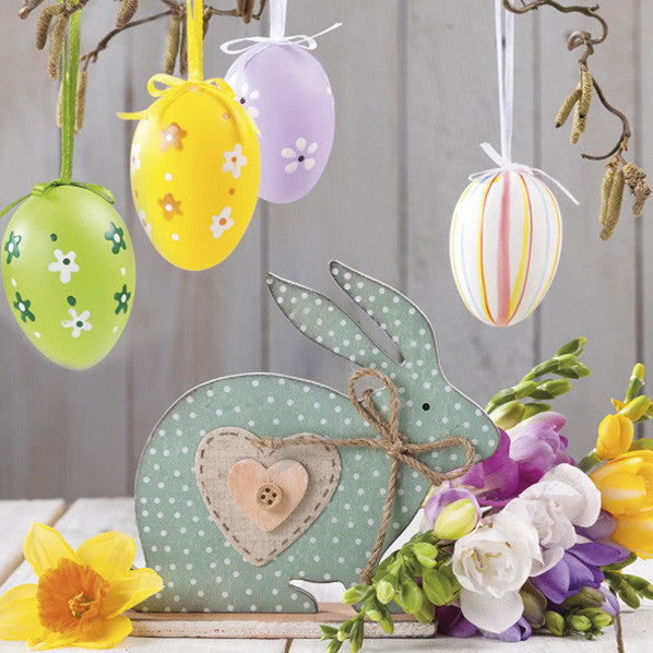 Lieldienu salvetes ar punktotiem trušiem, 20 gab., 33x33 cm