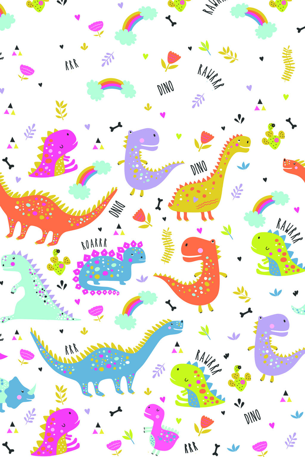 Dinozauru smieklīgais papīra galdauts 120x180 cm