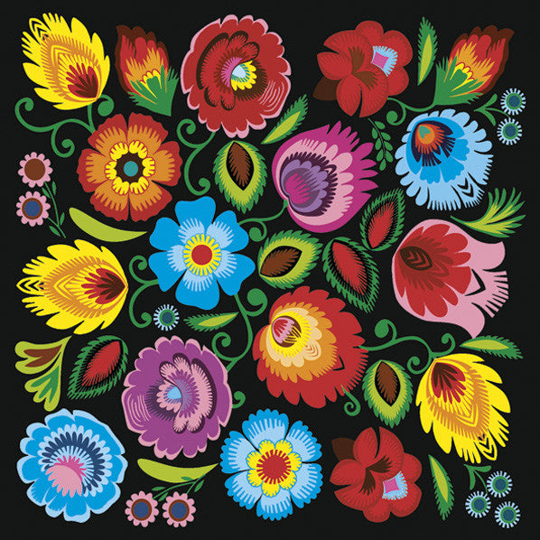 Krāsainas salvetes "Colour Folk" 20 gab., 33x33 cm