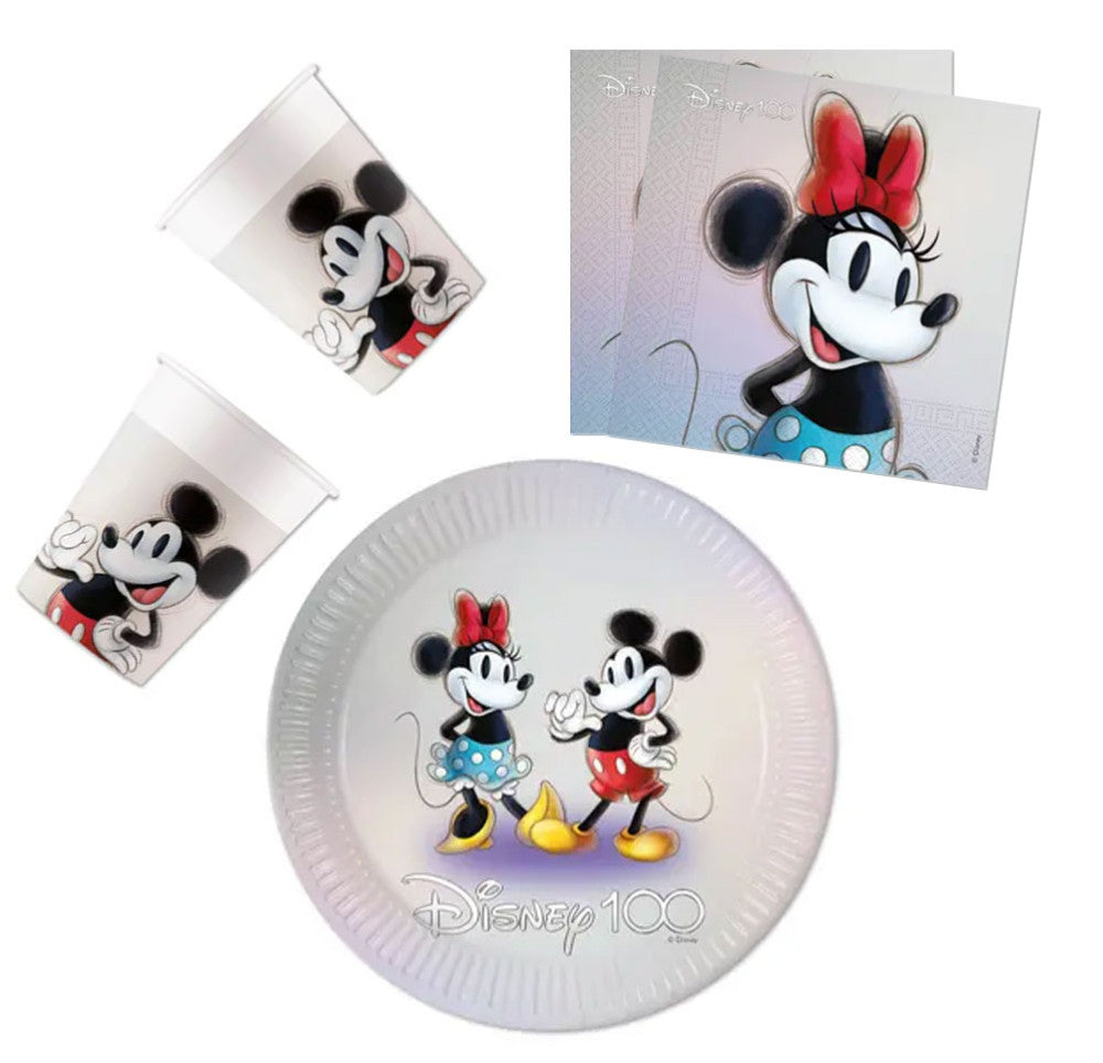 Disney Minnie ballīšu komplekts ar 23 cm šķīvjiem - 36 gab.