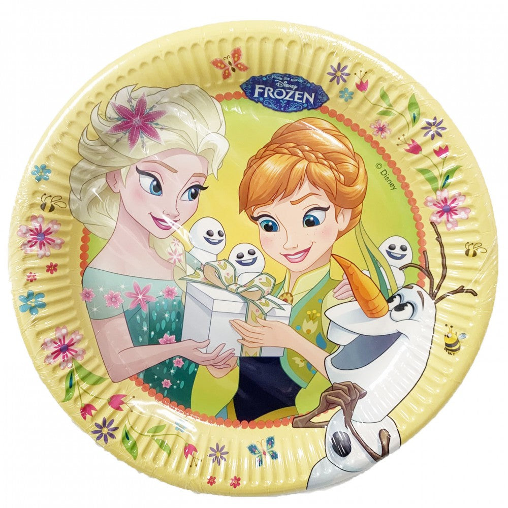 Disney Frozen papīra šķīvju iepakojums, 8 gab., 23 cm