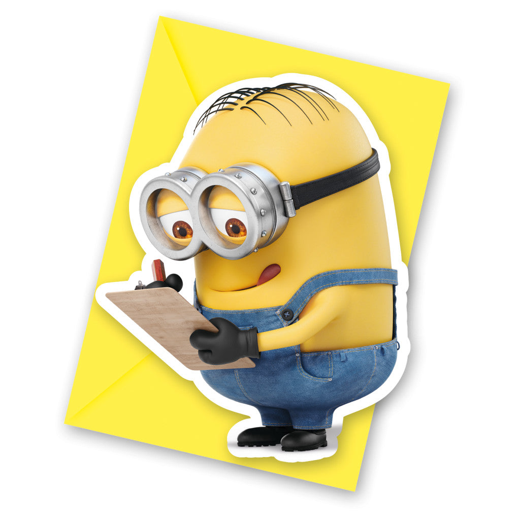 Minions The Rise of Gru ballītes ielūgumi 6 gab.