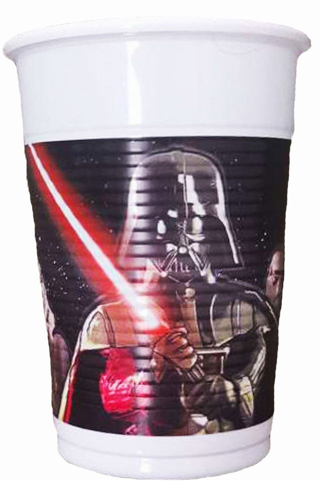 Zvaigžņu karu gaismas zobenu plastmasas krūzītes 8 gab. 200 ml