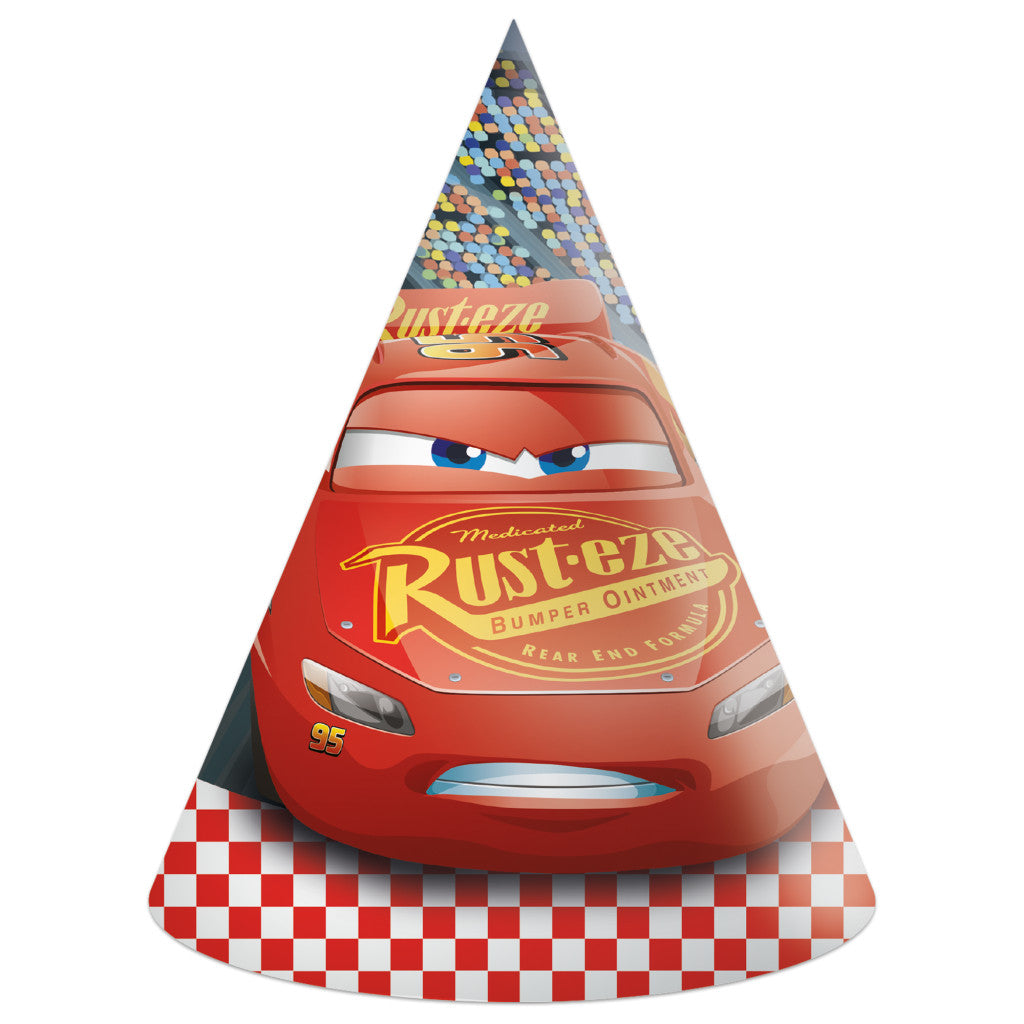Disney Cars Arena Race ballītes cepures, 6 gab.
