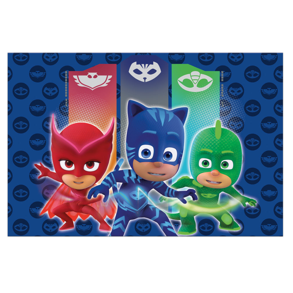 PJ Masks Trio plastmasas galdauts 120x180 cm