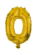Folijas balons "Cipars Zelts", 0 formas, 10 cm