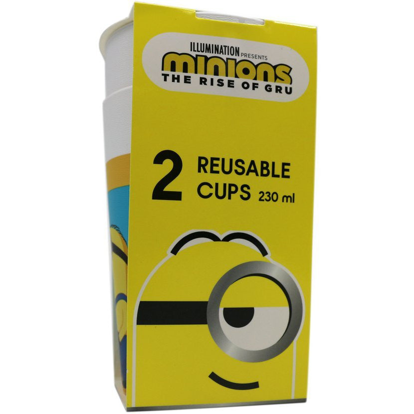 Minions The Rise of Gru plastmasas krūzīšu 2 daļu komplekts 230 ml