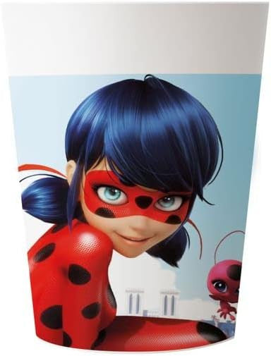 Miraculous Ladybug Hero plastmasas krūzīšu komplekts, 2 gab., 230 ml