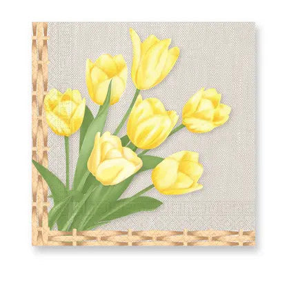 Lieldienu salvetes ar tulpēm 20 gab. 33x33 cm