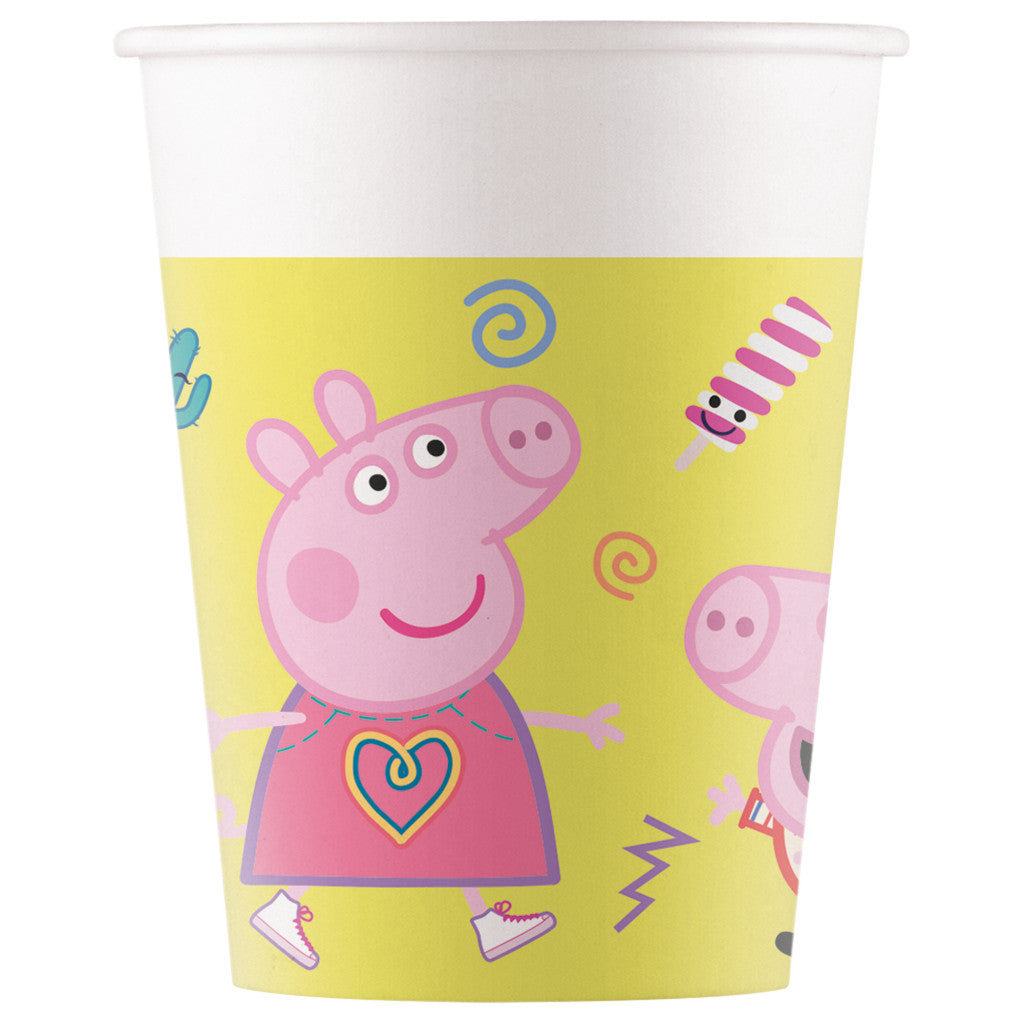 Peppa Pig Messy Play papīra krūzītes 8 gab. 200 ml FSC