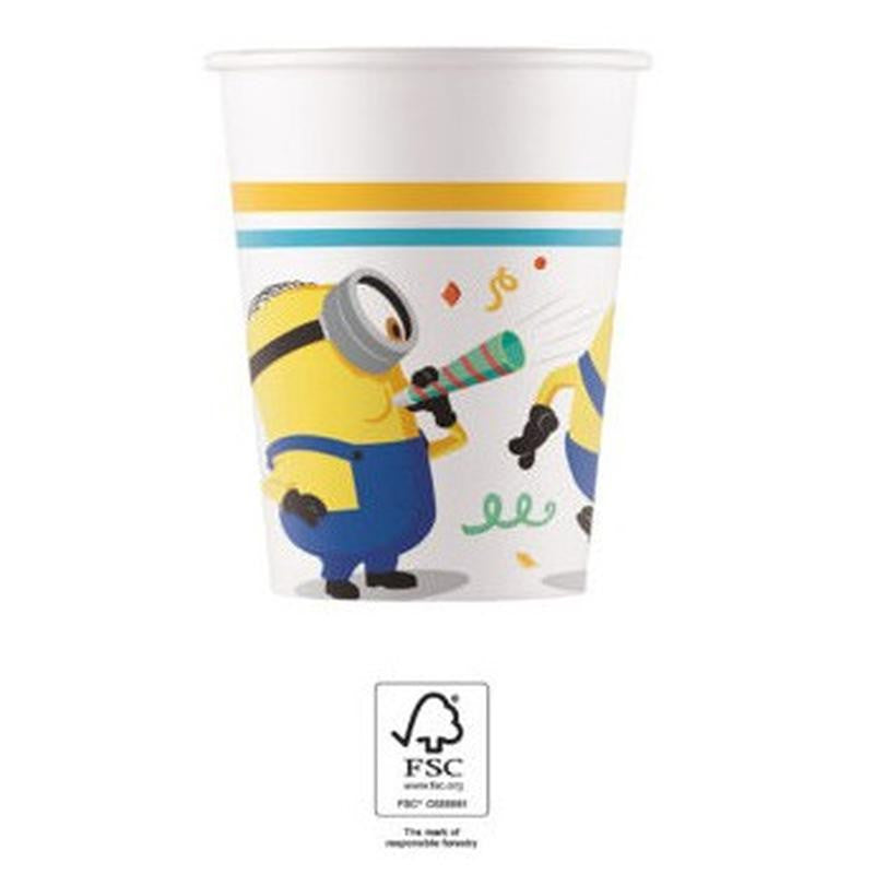 Minions The Rise of Gru papīra krūzītes 8 gab. 200 ml FSC