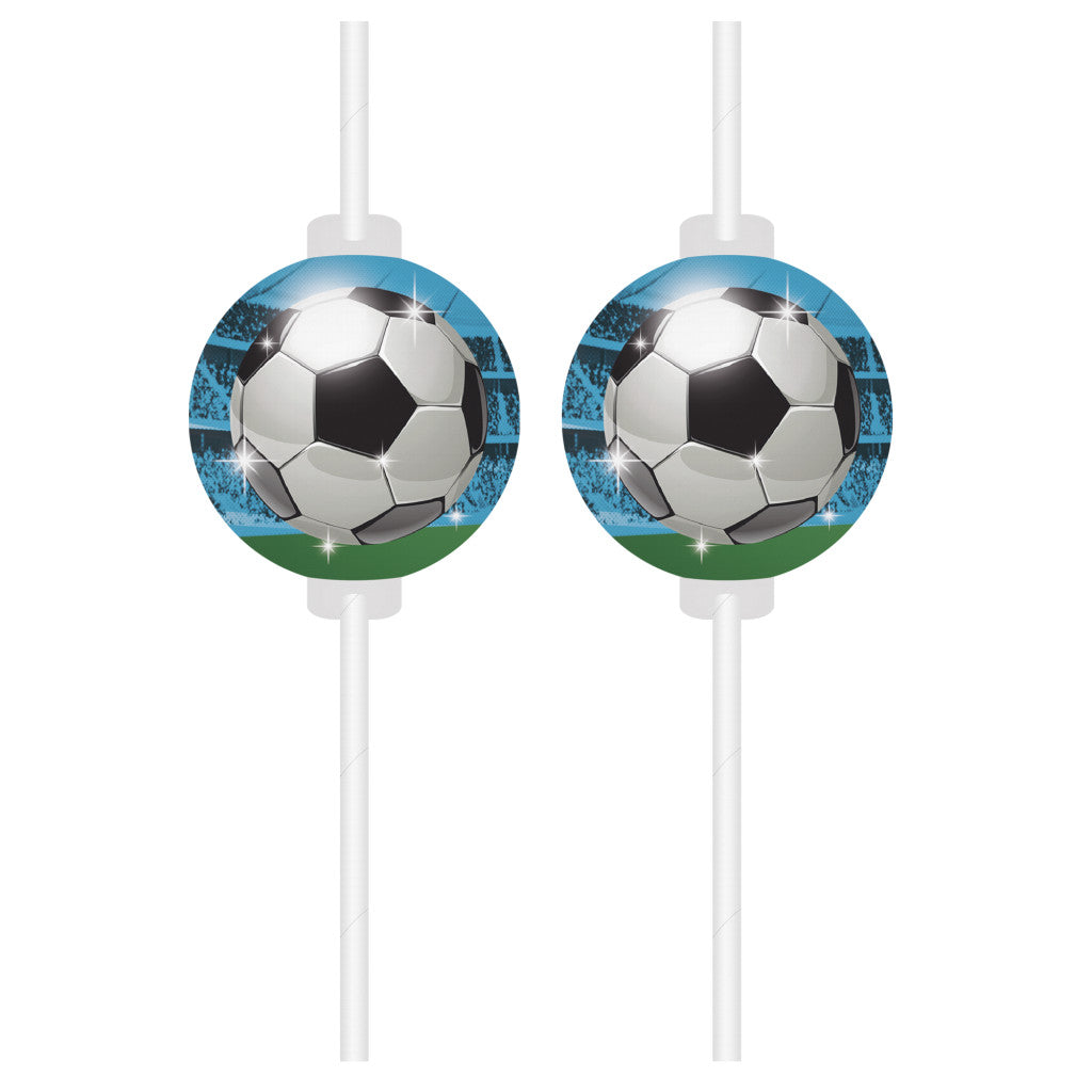 Papīra salmiņi "Futbola fani", 4 gab. komplekts, FSC