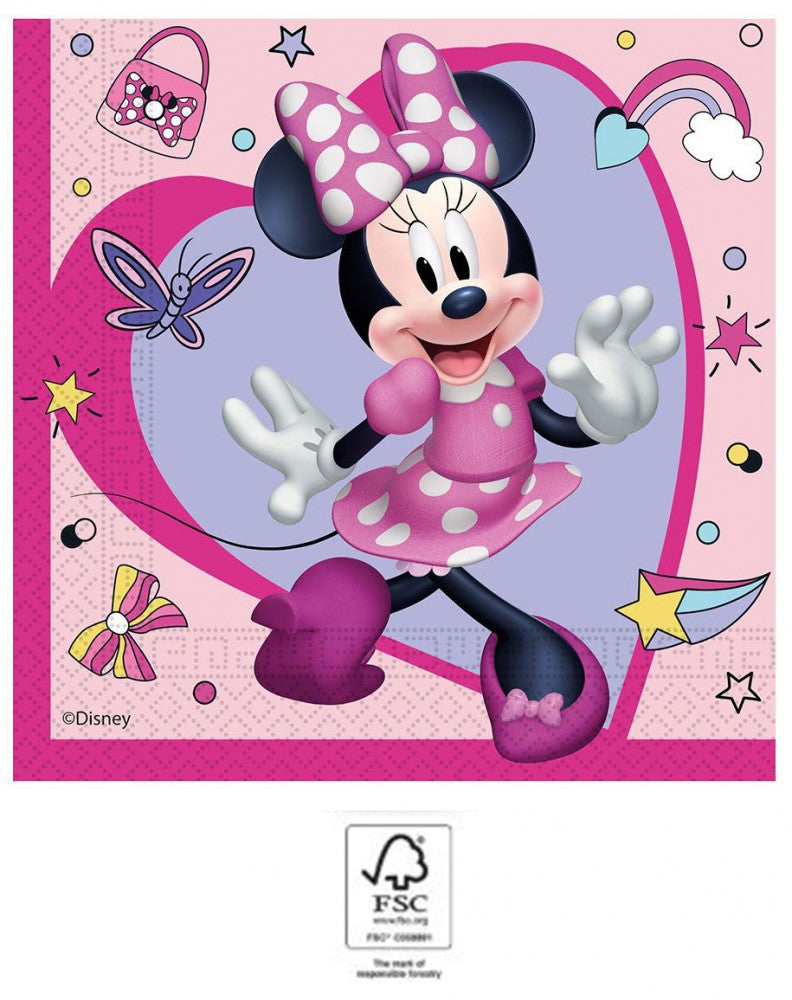 Disney Minnie Junior salvešu iepakojums, 20 gab., 33x33 cm, FSC