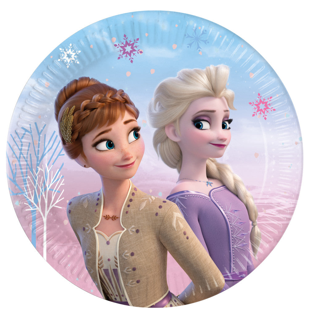 Disney Frozen Wind papīra šķīvji 8 gab. 23 cm FSC