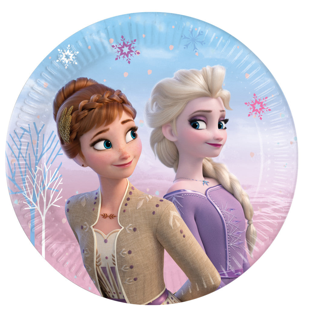 Disney Frozen Wind papīra šķīvji 8 gab. 20 cm FSC