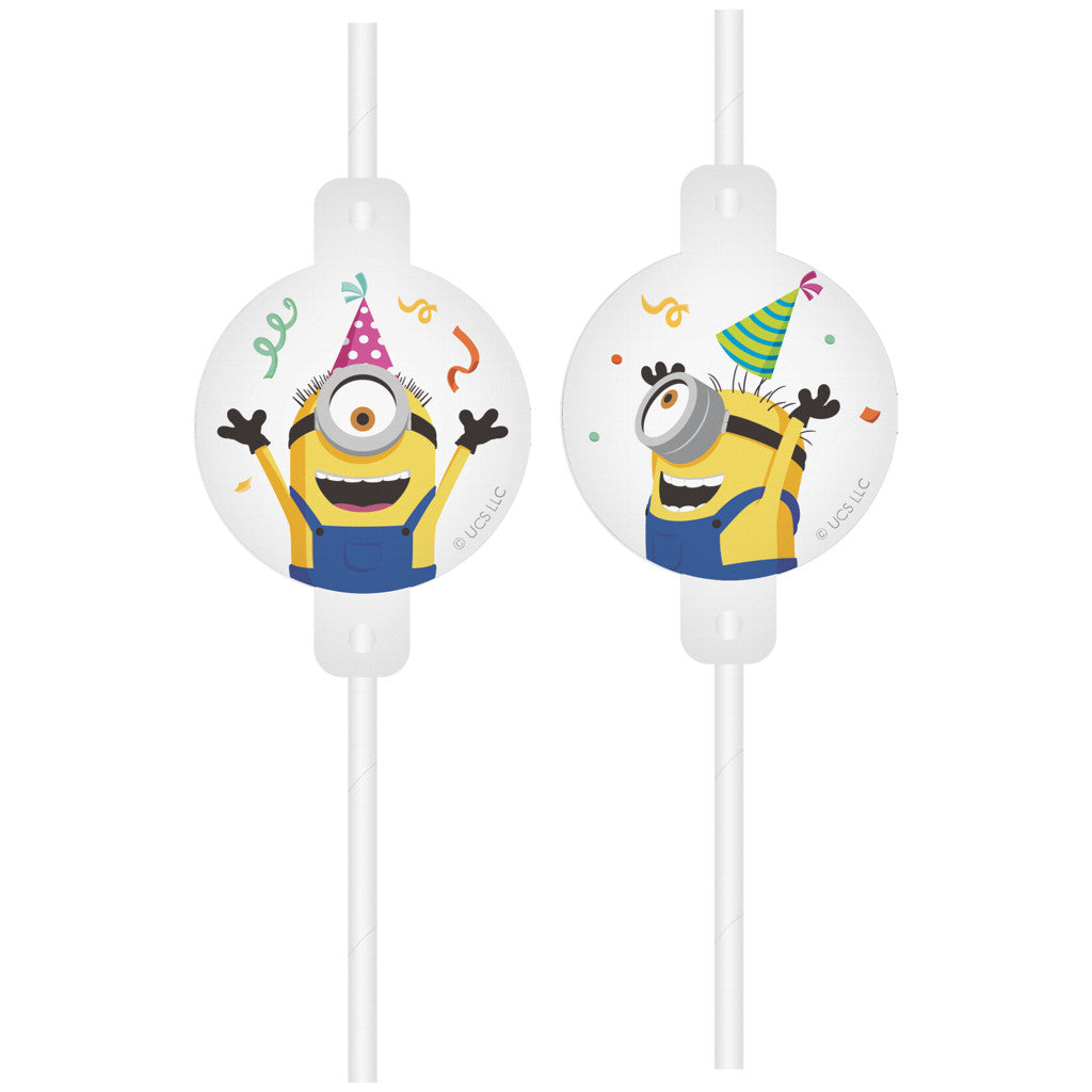 Minions The Rise of Gru papīra salmiņu komplekts, 4 gab. FSC