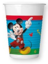 Disney Mickey Rock the House plastmasas krūzīšu komplekts, 8 gab., 200 ml