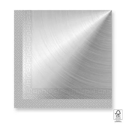 Colour Next Generation sudraba salvetes 20 gab. 33x33 cm FSC