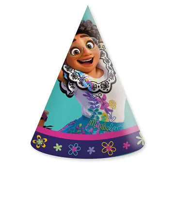 Disney Encanto ziedu ballīšu cepures, shako 6 gab. FSC