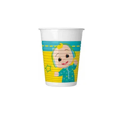 Cocomelon Music plastmasas krūzītes 8 gab. 200 ml