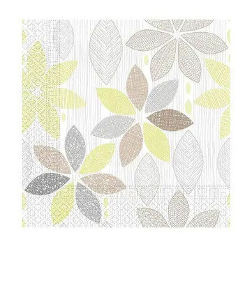Ziedu un lapotnes salvetes 20 gab. 33x33 cm