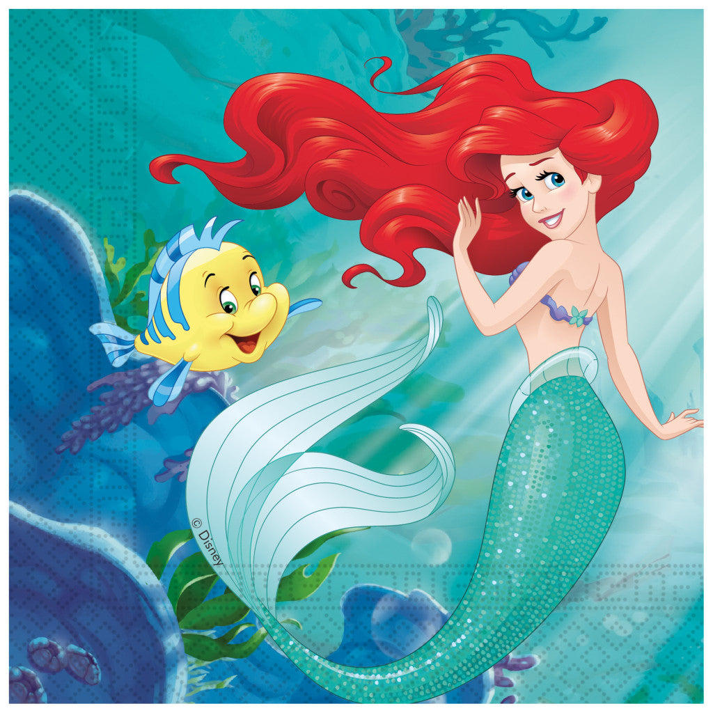 Disney Princess Ariel Curious salvešu iepakojums, 20 gab., 33x33 cm, FSC