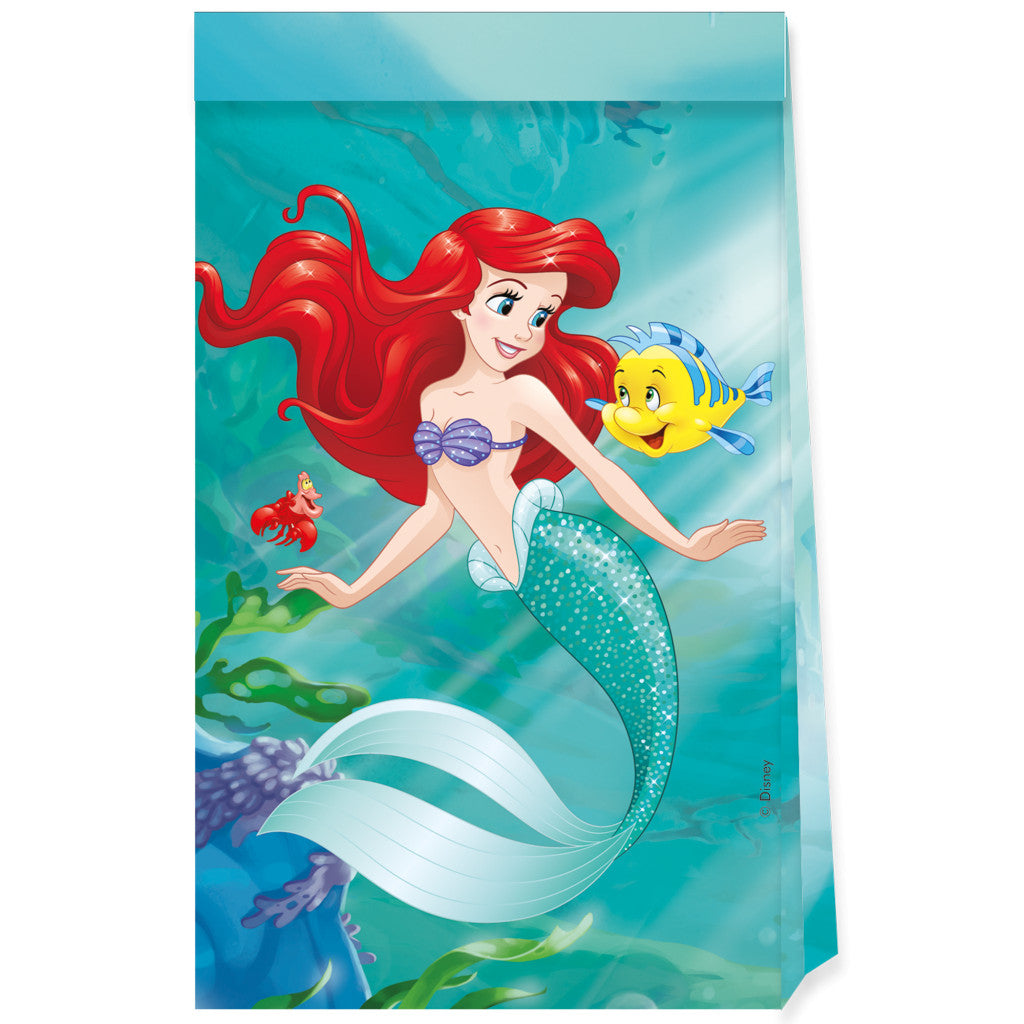 Disney Princess Ariel Curious papīra maisiņi 4 gab. FSC