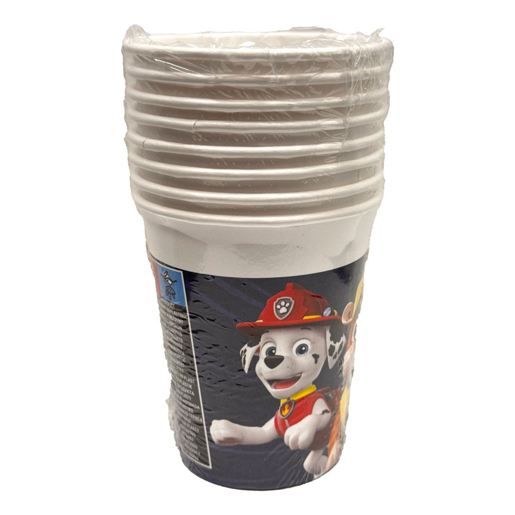 Ķepu patruļa zilas papīra krūzītes 8 gab. 200 ml FSC