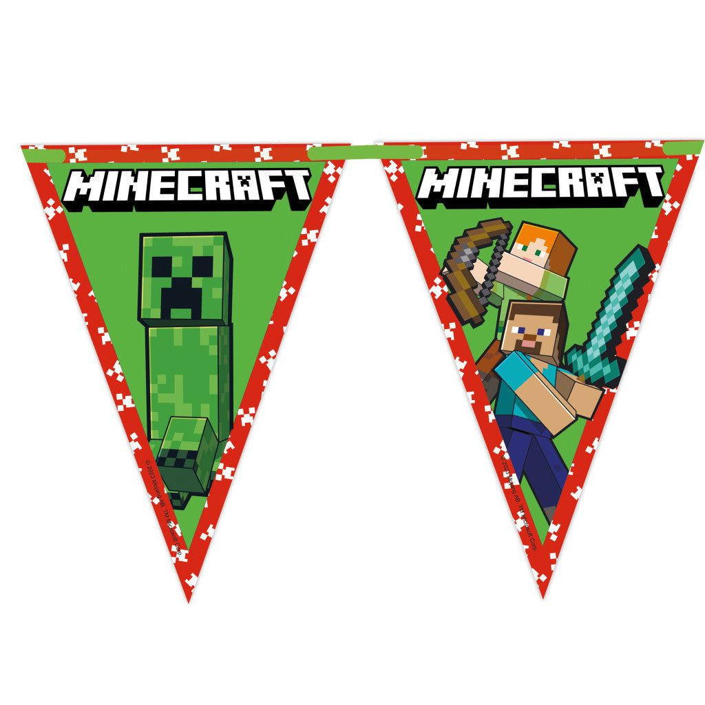 Minecraft zaļā karoga virtene FSC 2,3 m