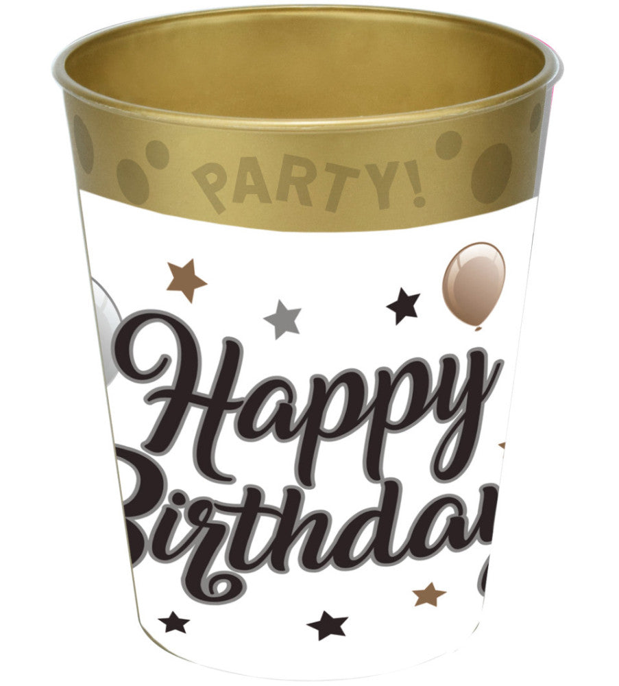 Happy Birthday Milestone Happy Birthday mikro premium plastmasas krūzīte 250 ml