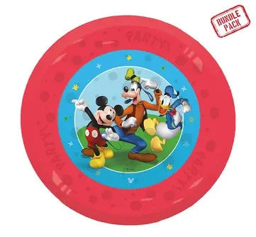 Disney Mickey Rock the House mikrošķiedras plastmasas šķīvju komplekts, 4 gab., 21 cm