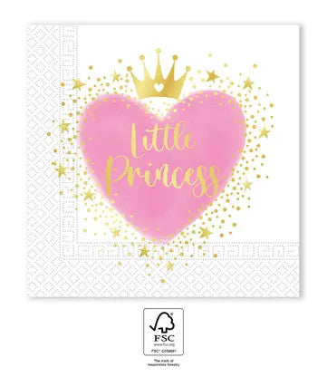 Salvetes "Princese mazā princese" 20 gab. 33x33 cm FSC