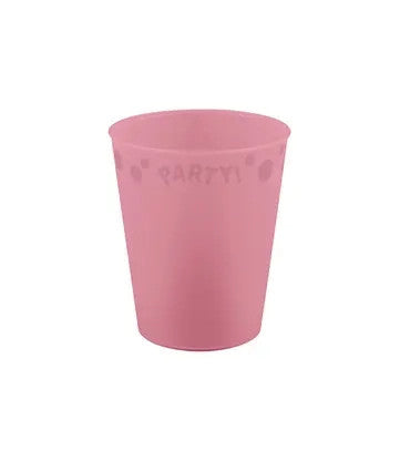 Ballīšu pasteļrozā mikro plastmasas krūzīte 250 ml