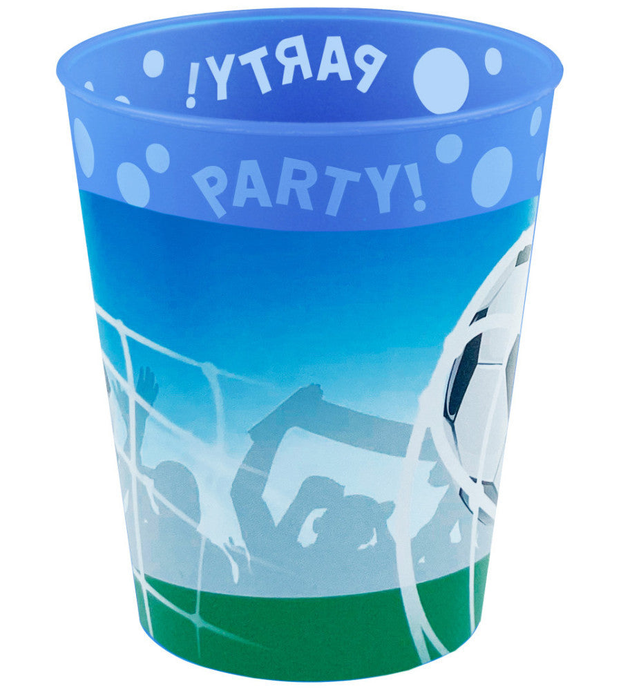 Futbola līdzjutējiem paredzētu mikro augstākās kvalitātes plastmasas krūzīšu komplekts, 4 gab., 250 ml