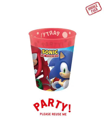 Sonic the Hedgehog Sega micro premium plastmasas krūzīšu komplekts 4 gab. 250 ml