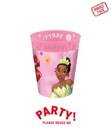 Disney Princess Live Your Story mikro premium plastmasas krūzīšu komplekts 4 gab. 250 ml
