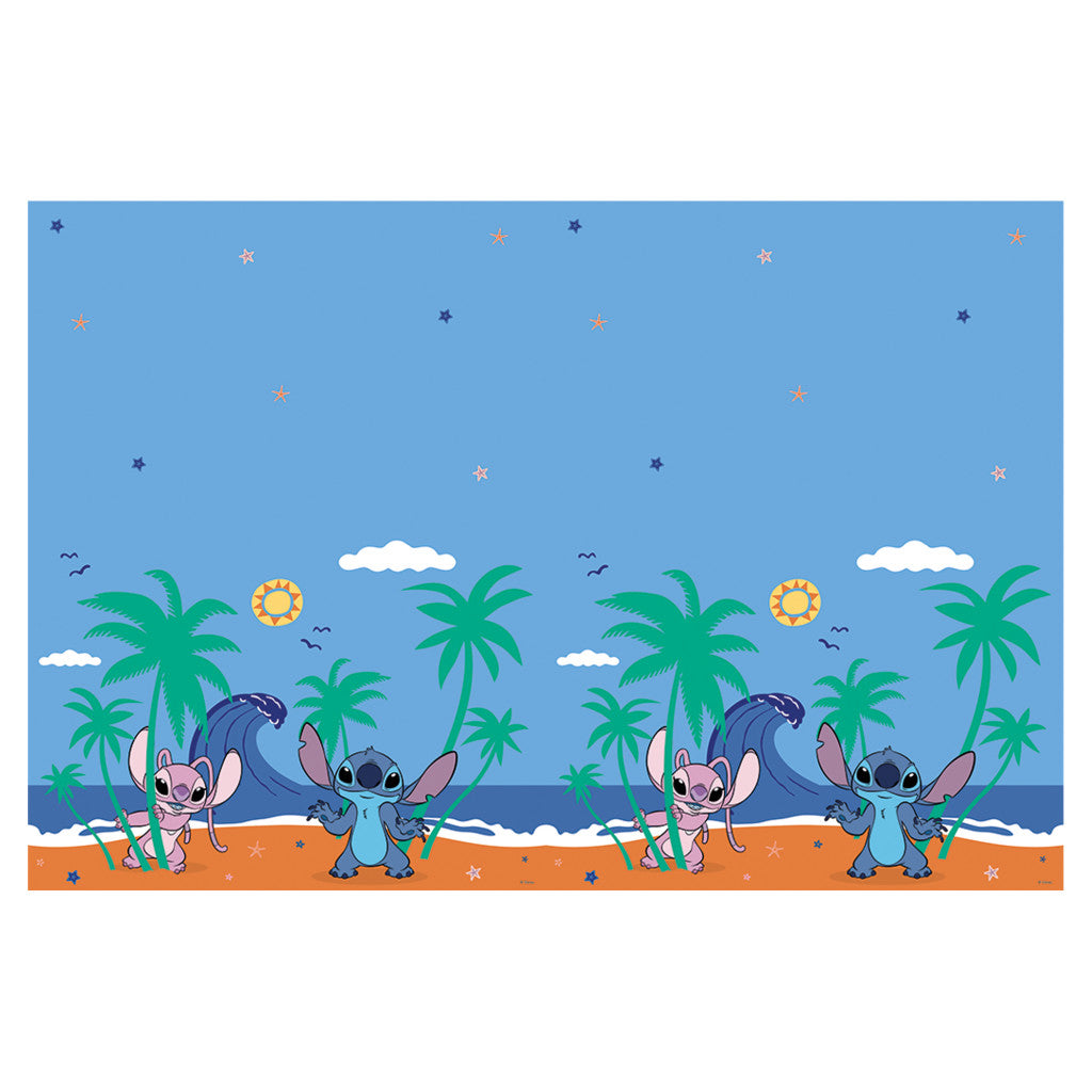 Disney Lilo un Stitch eņģeļa plastmasas galdauts 120x180 cm